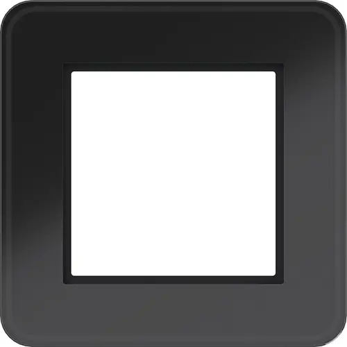 Hager Berker WAD9100GBG afdekraam 1-voudig C8 glas zwart glanzend