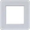Hager Berker WAD9100GWM afdekraam 1-voudig C8 glas lichtwit mat