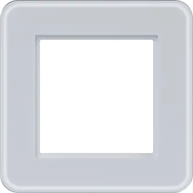 Hager Berker WAD9100GWM afdekraam 1-voudig C8 glas lichtwit mat