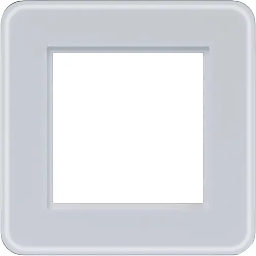 Hager Berker WAD9100GWM afdekraam 1-voudig C8 glas lichtwit mat