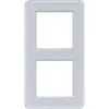 Hager Berker WAD9200GWM afdekraam 2-voudig C8 glas lichtwit mat