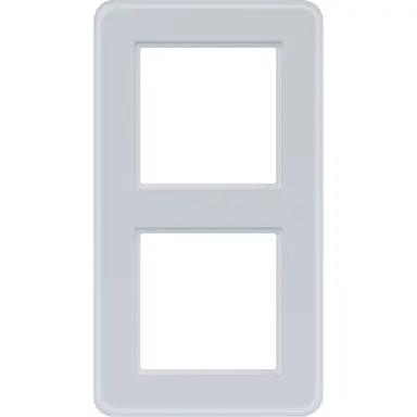 Hager Berker WAD9200GWM afdekraam 2-voudig C8 glas lichtwit mat