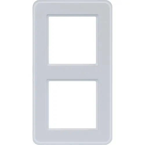 Hager Berker WAD9200GWM afdekraam 2-voudig C8 glas lichtwit mat