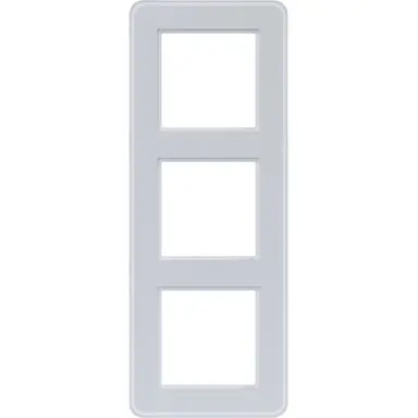 Hager Berker WAD9300GWM afdekraam 3-voudig C8 glas lichtwit mat