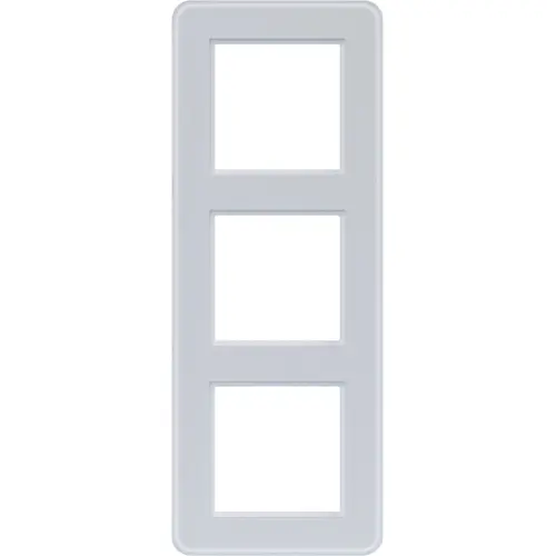 Hager Berker WAD9300GWM afdekraam 3-voudig C8 glas lichtwit mat