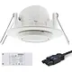 Klemko PLF-IB-PIR1U-WI Lumiko 870942 aanwezigheidsmelder PIR plafond inbouw 7m 2000W aansluitkabel IP44