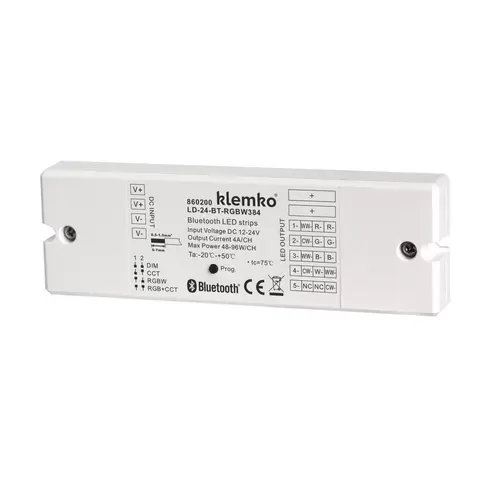 Klemko LD-24-BT-RGBW384 860200 LED-driver cv 24v 384w blue