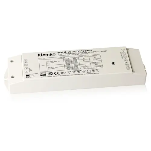 Klemko LD-24-ZV-RGBW96 Lumiko 860232 LED-driver constante spanning 2