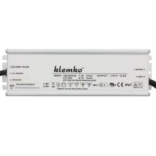 Klemko LB-LD-12V-150WD Lumiko 860120 LED driver 180-230v/12v 0-150