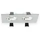 Klemko LED-IA-2VRH Lumiko 876502 Armatuur inb. 2x2.5w Aluminiu
