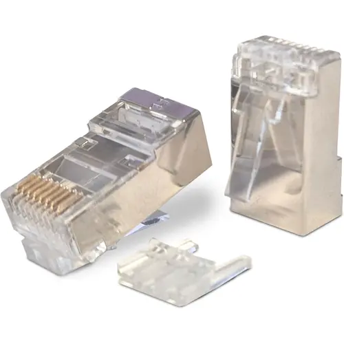 Klemko RJ45ROMAC6A 183269 RJ45 connector 8p8c afgeschermd massief AWG 24-26 zilver