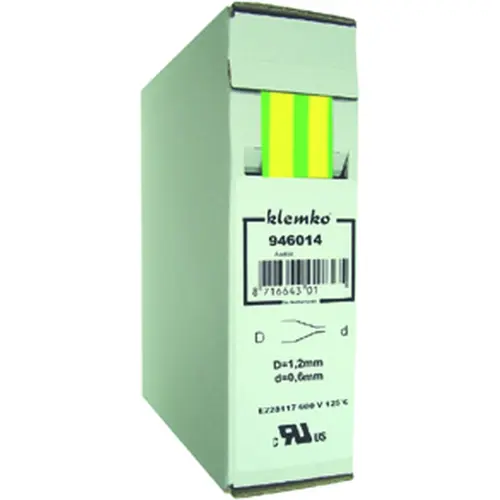 Klemko FP4TB-GG-3.2 946074 Krimpkous 3.2/1.6mm Groen/geel