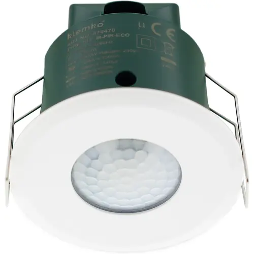Klemko PLF-IB-PIR-ECO Lumiko 870470 aanwezigheidsmelder PIR plafond inbouw 7m 2000W IP20