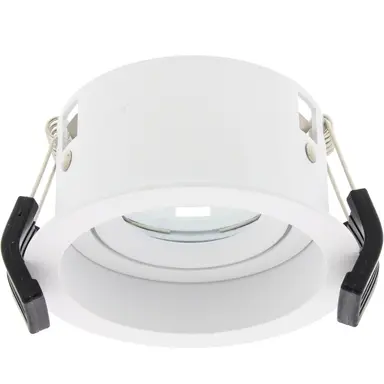 Klemko STUCPL-RMT-90 Lumiko 868582 inbouwarmatuur modulair rond 1-voudig 90mm verzonken kantelbaar wit