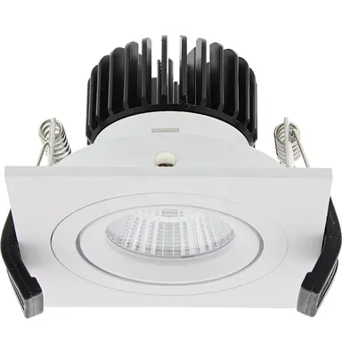 Klemko LD-7W-VK90-EWW Lumiko 868675 LED-inbouwspot Bolero vierkant 90mm 7W 700mA 2700K kantelbaar wit dimbaar