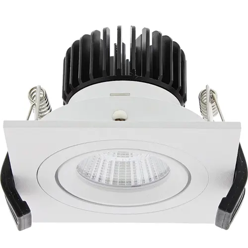 Klemko LD-7W-VK90-EWW Lumiko 868675 LED inbouwspot Bolero 7W/700mA 30gr. 2700K 650lm vierkant kantelbaar