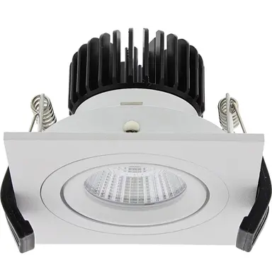 Klemko LD-7W-VK90-WW Lumiko 868677 LED-inbouwspot Bolero vierkant 90mm 7W 700mA 3000K kantelbaar wit dimbaar