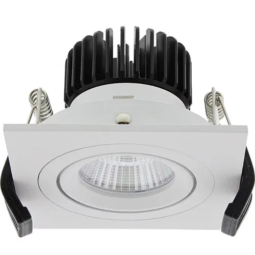 Klemko LD-7W-VK90-WW Lumiko 868677 LED-inbouwspot Bolero vierkant 90mm 7W 700mA 3000K kantelbaar wit dimbaar