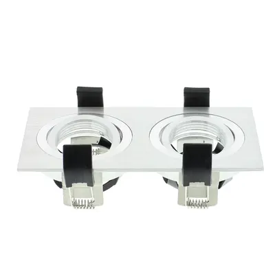 Klemko LIA-BON-2VRH-AL Lumiko 863904 inbouwarmatuur Bonnita rechthoek 2-voudig 180x90mm aluminium