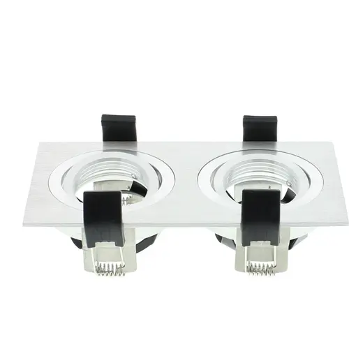 Klemko LIA-BON-2VRH-AL Lumiko 863904 inbouwarmatuur Bonnita rechthoek 2-voudig 180x90mm aluminium