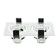 Klemko LIA-BON-2VRH-AL Lumiko 863904 inbouwarmatuur Bonnita rechthoek 2-voudig 180x90mm aluminium