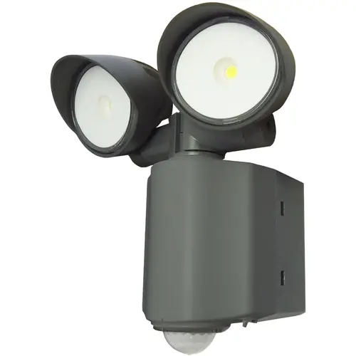 Klemko HYB-PIR-2X8W-WW Lumiko 870805 LED-buitenverlichting Wallie opbouw 2x8W 3000K sensor IP55 grijs