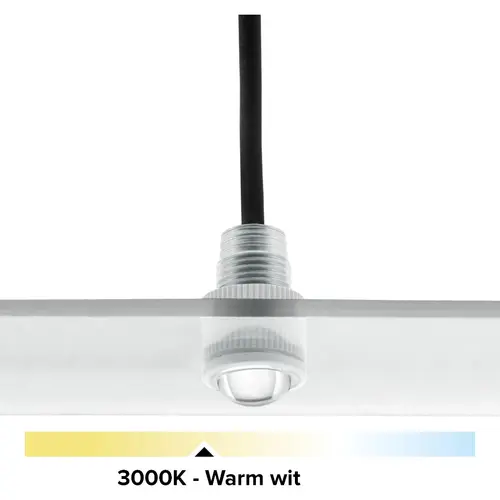 Klemko MIL11WH-L-WW-1W Lumiko 867610 LED-mini-inbouwspot IP67 11mm 0,5W 3000K CRI90 wit