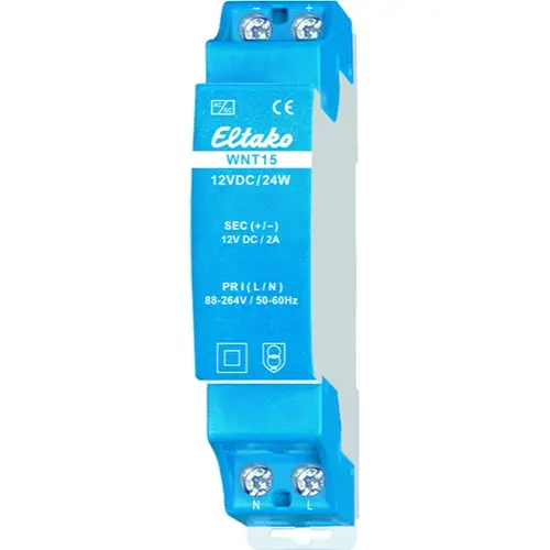 Eltako WNT15-12VDC/24W gestabiliseerde din-rail schak