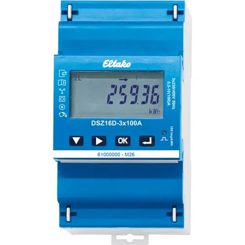 Eltako DSZ16D-3X100A MID 3-fase kwh meter voor max. 3x1