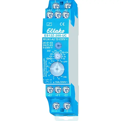 Eltako ES12Z-200-UC impulsrelais 2 maakcontacten 16A 12-230V AC/DC 250V AC centraal aan/uit