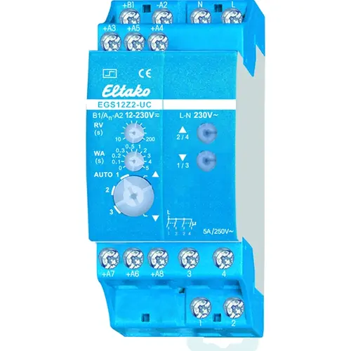Eltako EGS12Z2-UC impulsrelais 4 maakcontact 5A 12-230V AC/DC DIN-rail