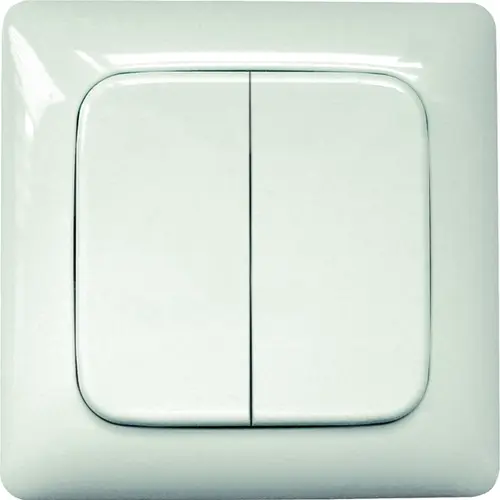Eltako FT55R-weiss pulsdrukker draadloos batterijloos 4-kanaals zonder raam wit