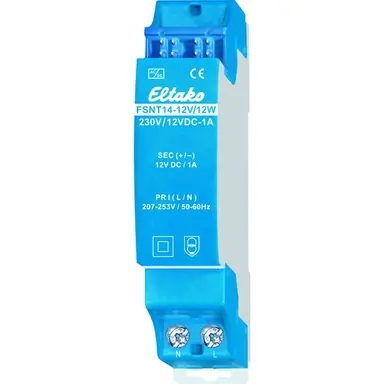 Eltako FSNT14-12V/12W DIN-rail schakelende voeding 12V 12W 1A AC