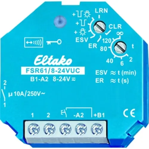 Eltako FSR61/8-24V UC schakelactor inbouw impulsrelais 1 maakcontact 12-24V AC/DC