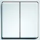 Eltako FMT55/4-rw mini afstandsbediening draadloos batterijloos 4-kanaals helder wit