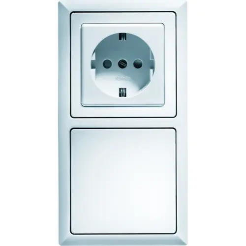 Eltako R2-wg afdekraam 2-voudig 55-serie 80x151x12mm wit glanzend