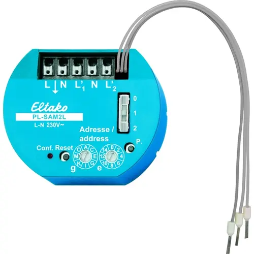 Eltako PL-SAM2L schakelactor sensoreingangen inbouw 2-kanaals 5A 230V