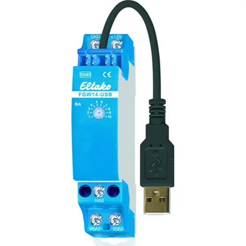 Eltako FGW14-USB gateway DIN-rail USB-A 5V 1 module breed