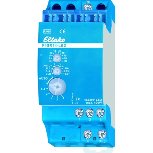 Eltako F4SR14-LED schakelactor 4-kanaals DIN-rail 16A 12V