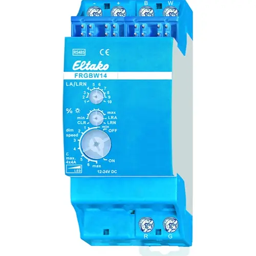 Eltako FRGBW14 dimactor DIN-rail LED PWM 96W 12-24V 2 module breed
