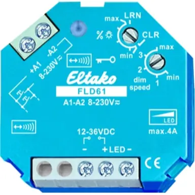 Eltako FLD61 LED dimactor constante spanning 12-36V 144W IP20