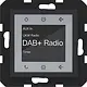 Hager Berker WAN6011BM radio touch DAB+ A1/A8/C1/C8 nachtzwart mat