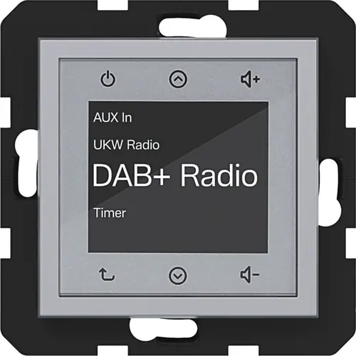 Hager Berker WAN6011TA radio touch DAB+ A1/A8/C1/C8 titaan