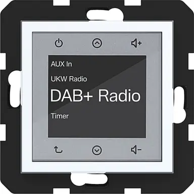 Hager Berker WAN6011WG radio touch DAB+ A1/A8/C1/C8 lichtwit glans