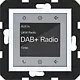 Hager Berker WAN6011WG radio touch DAB+ A1/A8/C1/C8 lichtwit glans
