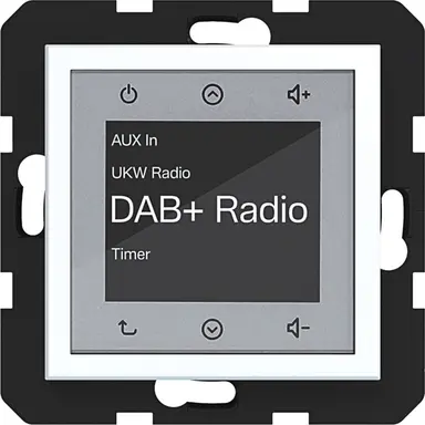 Hager Berker WAN6011WM radio touch DAB+ A1/A8/C1/C8 lichtwit mat