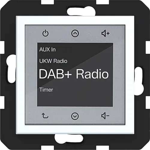 Hager Berker WAN6011WM radio touch DAB+ A1/A8/C1/C8 lichtwit mat