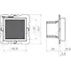 Hager Berker WAN6211AT luidspreker voor radio touch A1/A8/C1/C8 antraciet mat