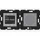 Hager Berker WAN6010BG radio touch DAB+ met luidspreker A1/A8/C1/C8 nachtzwart glans