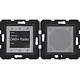 Hager Berker WAN6010BM radio touch DAB+ met luidspreker A1/A8/C1/C8 nachtzwart mat